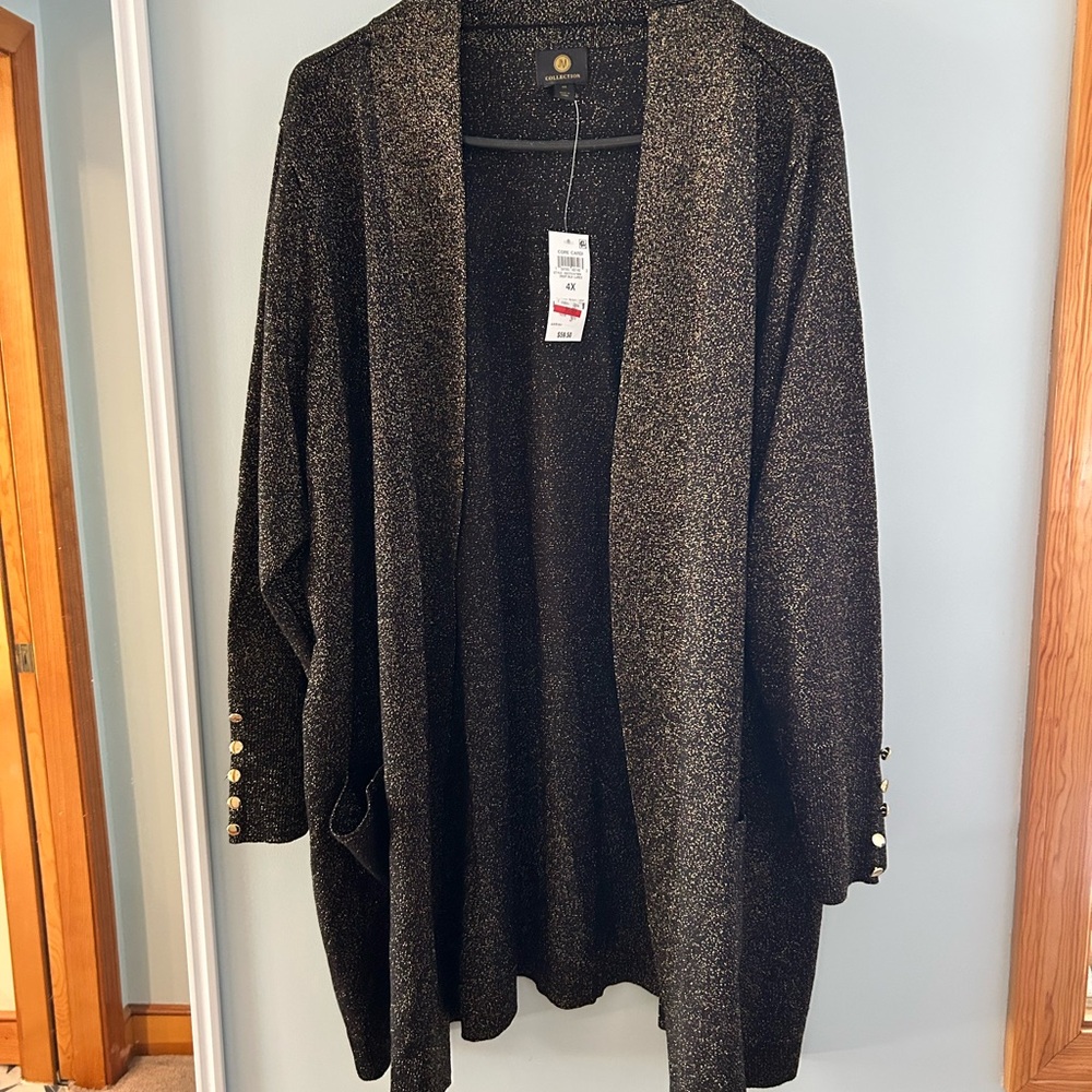 Sparkly Black & Gold cardigan